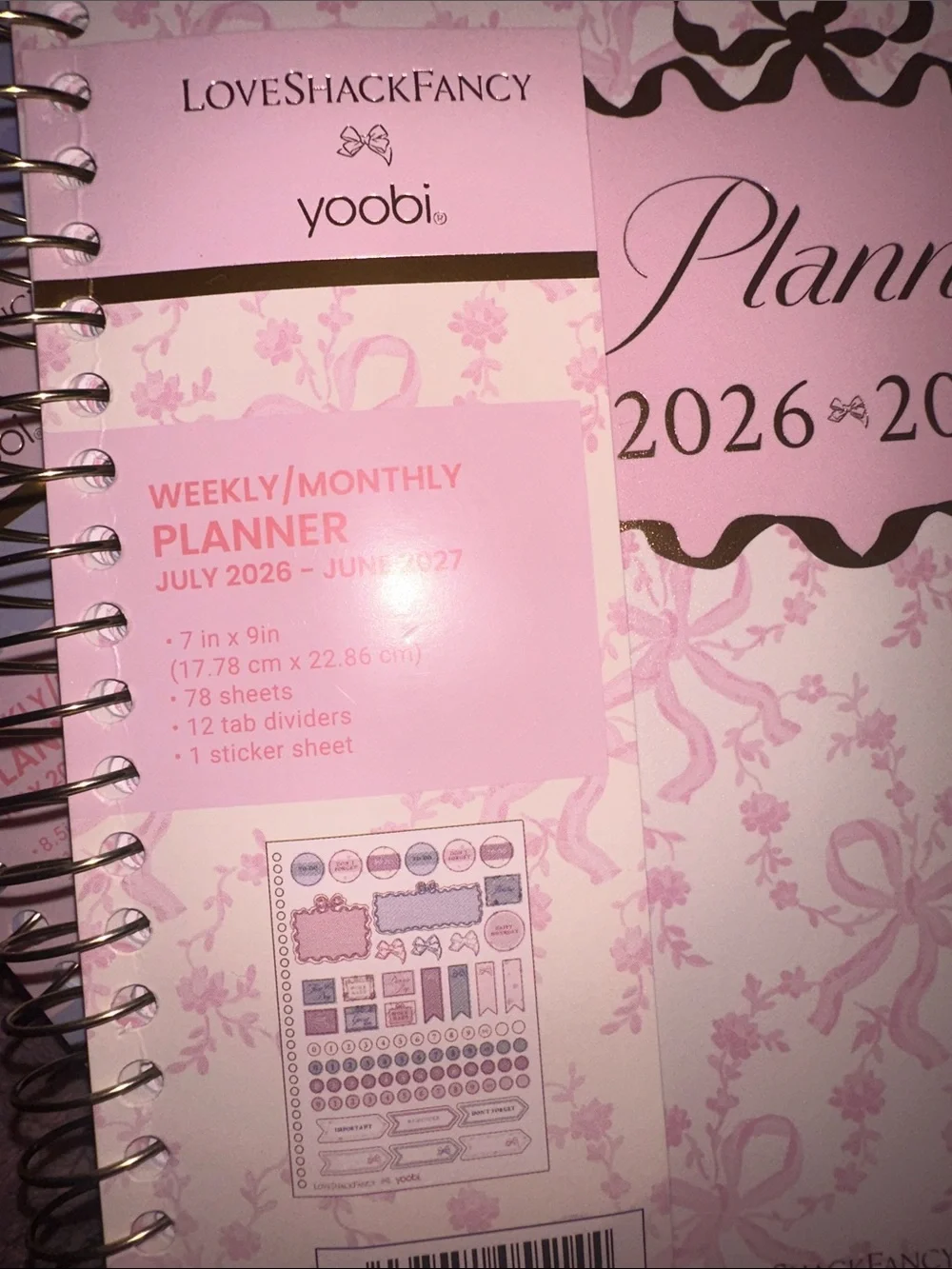 LoveShackFancy Monthly and Weekly Planner